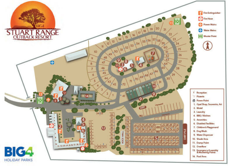 Lifestyle Parks Stuart Range Outback Resort Location