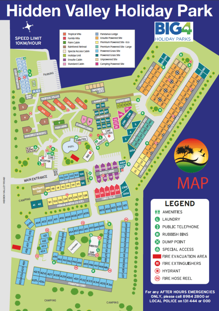 Lifestyle Parks Hidden Valley Holiday Park Location